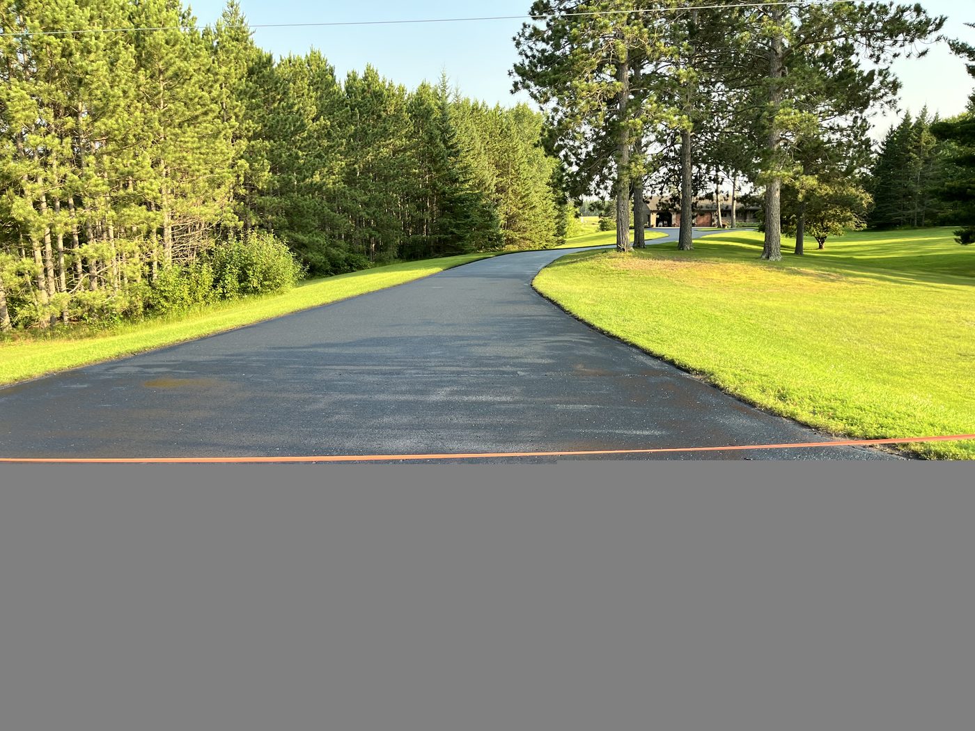 Minnesota lake resort parking lot paving project